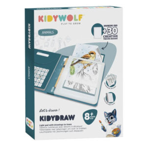 TABLETTE LUMINEUSE KIDYDRAWPAD 8+ - ANIMAUX - KIDYWOLF
