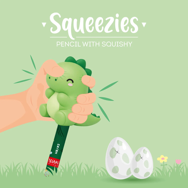 SQUEEZIES - CRAYON AVEC ANTI STRESS DINO - LEGAMI – Image 4