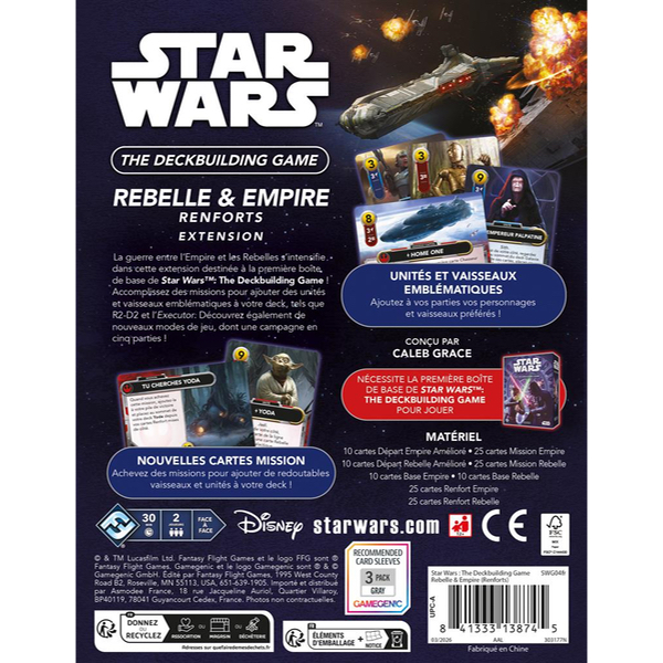 SW DECKBUILDING - REBELLE & EMPIRE (RENFORTS)