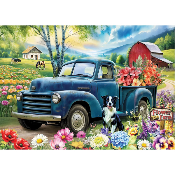 PUZZLE EUROGRAPHICS CONNECTING : FERME DE FLEURS - 104 PIECES – Image 2