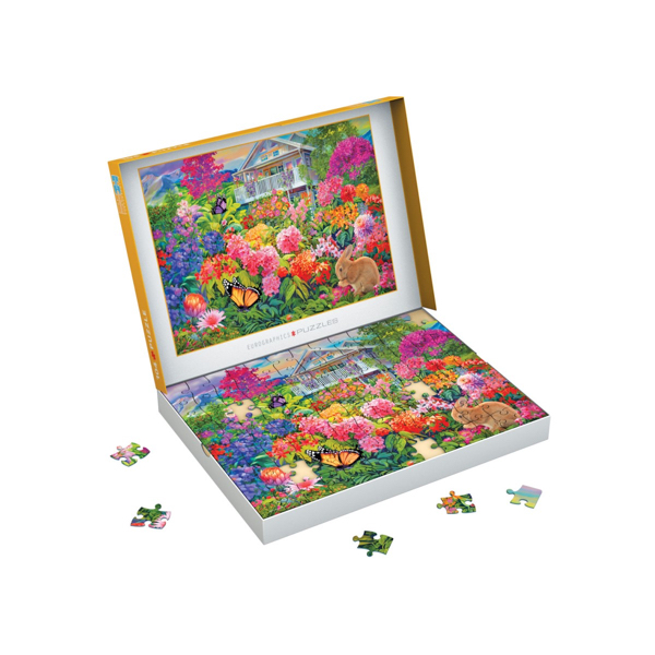 PUZZLE EUROGRAPHICS CONNECTING : JARDIN DES LAPINS - 104 PIECES – Image 3