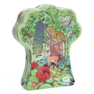 PUZZLE DJECO SILHOUETTE : JUNGLE INDIENNE - 54 PIECES