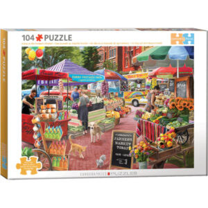 PUZZLE EUROGRAPHICS CONNECTING : UNE JOURNEE AU MARCHE FERMIER - 104 PIECES