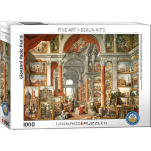 PUZZLE EUROGRAPHICS BEAUX ARTS - G.P PANINI : GALLERIE DE VUES DE LA ROME MODERNE - 1000 PIECES