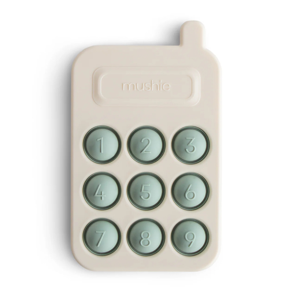 JOUET SENSORIEL TELEPHONE POP UP SILICONE - MUSHIE