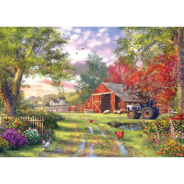 PUZZLE EUROGRAPHICS CONNECTING : SOIREE A LA FERME - 104 PIECES – Image 2