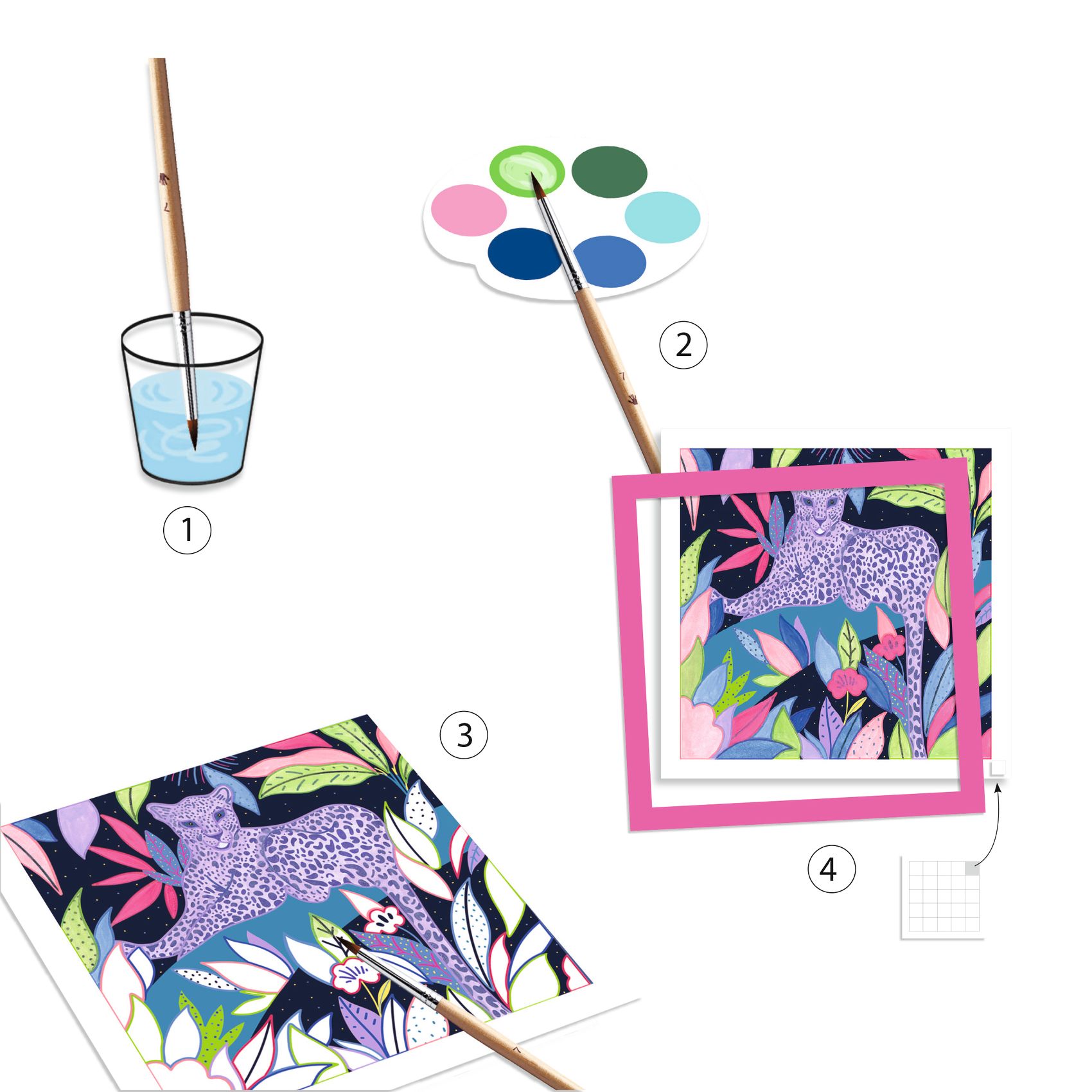 POCHETTE CARTES A PEINDRE SELVA - DJECO – Image 5