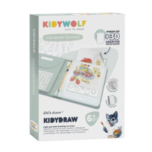 TABLETTE LUMINEUSE KIDYDRAWPAD 6+ - CUISINE DU MONDE - KIDYWOLF