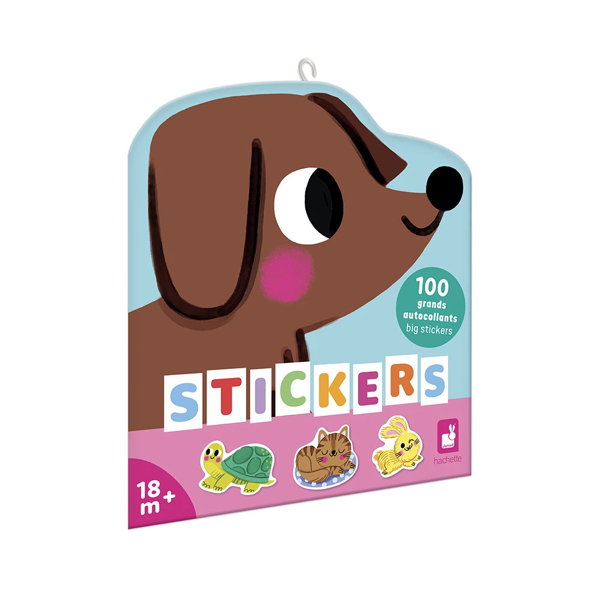 POCHETTE 100 STICKERS ANIMAUX COMPAGNIE - JANOD
