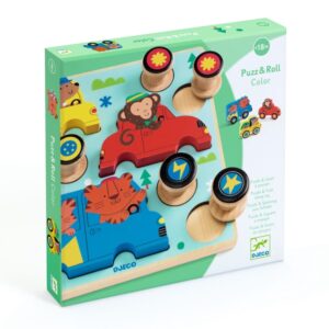 PUZZLE ET JEUX ROLL AND COLOR - DJECO
