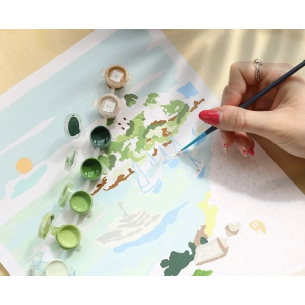 COFFRET PEINTURE AU NUMERO - BALADE DANS LES CALANQUES - LA PETITE EPICERIE – Image 2