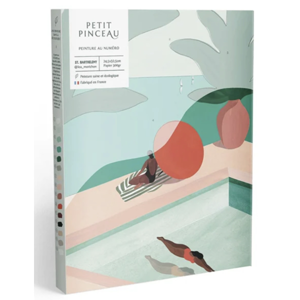 COFFRET PEINTURE AU NUMERO - SAINT BARTHELEMY - LA PETITE EPICERIE