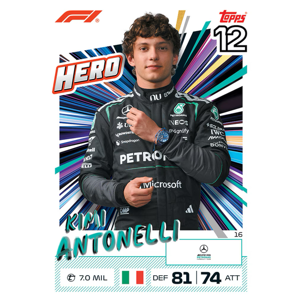 TOPPS - F1 TURBO ATTAX 26:27- SUPER TIN