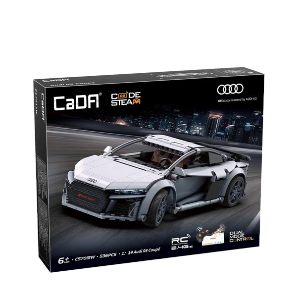 KIT DE CONSTRUCTION CADA - VOITURES DE COURSE 1:14 - AUDI R8 - 536 PIECES