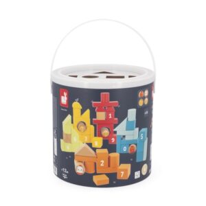 BARIL CONSTRUCTION FERME 56 PIECES - JANOD