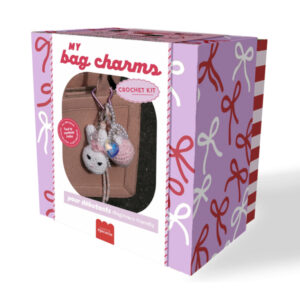 KIT DIY CROCHET - BAG CHARM GLAM PINK - LA PETITE EPICERIE