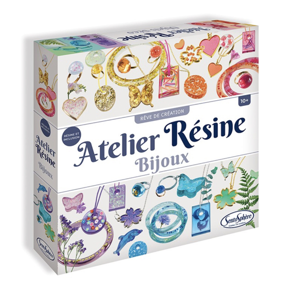 COFFRET ATELIER RESINE - BIJOUX - SENTOSPHERE