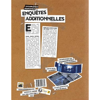 D3TROIT – ENQUÊTES ADDITIONNELLES