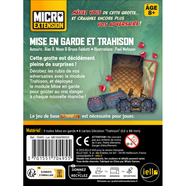 DIAMANT - MISE EN GARDE ET TRAHISON