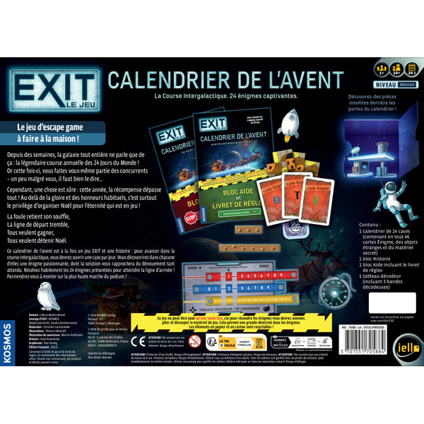 EXIT - CALENDRIER DE L'AVENT - COURSE INTERGALACTIQUE