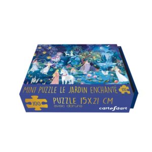 MINI PUZZLE CARTES D'ART : LE JARDIN ENCHANTE - 100 PIECES