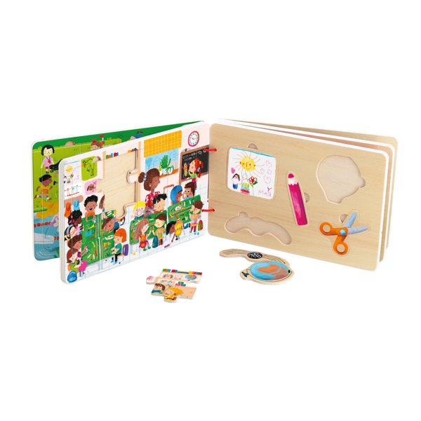 LIVRE PUZZLE BOIS VILAC : LES ACTIVITES - 8 PIECES – Image 2