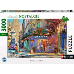 PUZZLE RAVENSBURGER NOSTALGIE : DANS LES RUES DE PARIS - 3000 PIECES