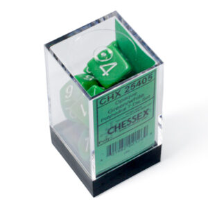 SET DE DES - VERT:BLANC - CHX25405