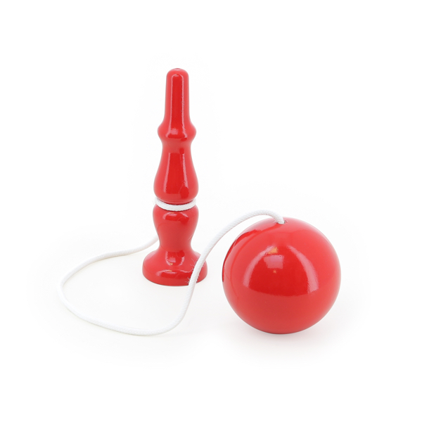 BILBOQUET EN BOIS MASSIF ROUGE - VILAC – Image 2