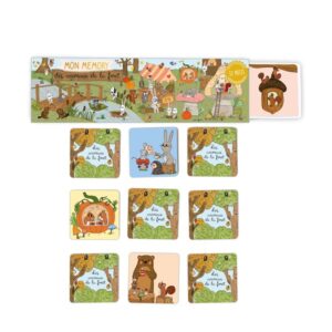 MON MEMORY LA CLAIRIERE DES ANIMAUX 32 PIECES - CARTES D'ART