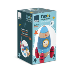EMPILABLE SURPRISE FUSEE EN BOIS - VILAC