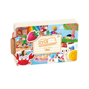 LIVRE PUZZLE BOIS VILAC : LES 4 SAISONS - 8 PIECES
