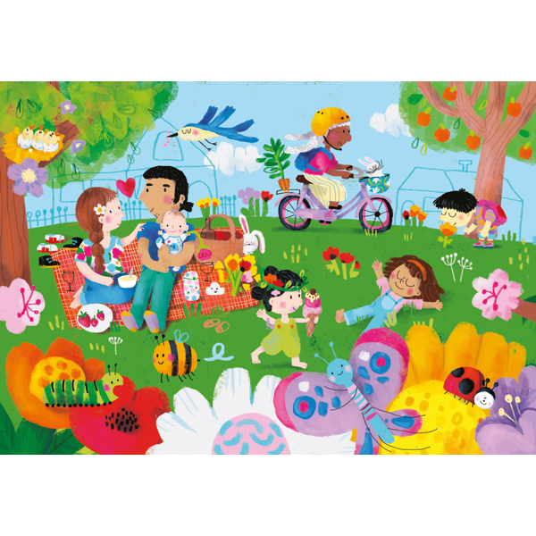 LIVRE PUZZLE BOIS VILAC : LES 4 SAISONS - 8 PIECES – Image 4