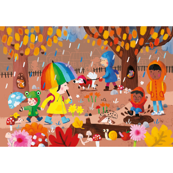 LIVRE PUZZLE BOIS VILAC : LES 4 SAISONS - 8 PIECES – Image 3