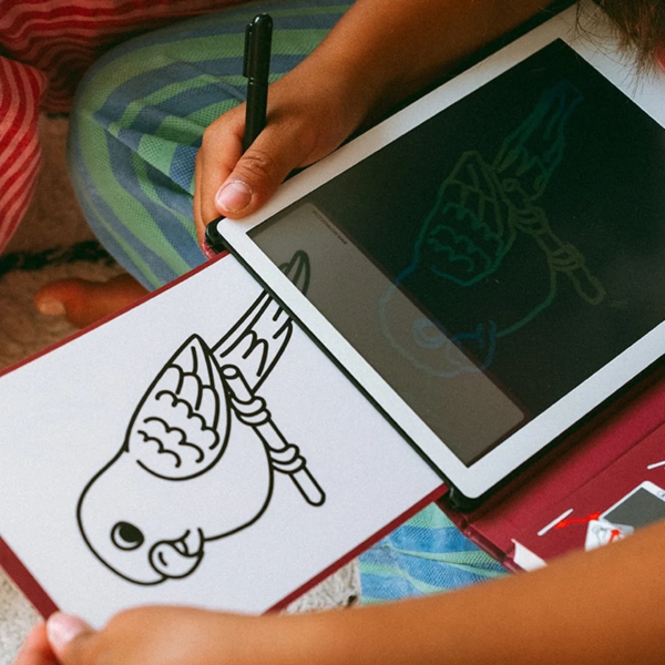KIDYDRAW - MINI TABLETTE A DESSIN ANIMAUX DE COMPAGNIE - KIDYWOLF – Image 3