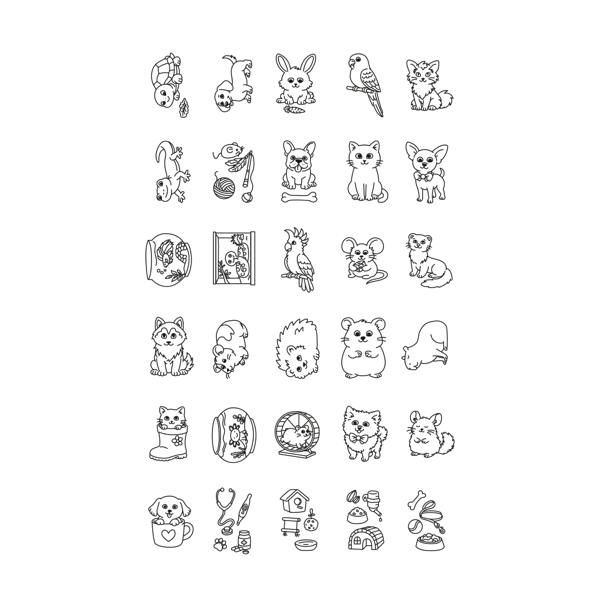 KIDYDRAW - MINI TABLETTE A DESSIN ANIMAUX DE COMPAGNIE - KIDYWOLF – Image 2